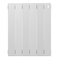 Радиатор биметаллический Royal Thermo Pianoforte 500 - 6 секций Bianco Traffico с боковым подключением