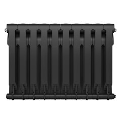 Радиатор биметаллический Royal Thermo Biliner 500 - 10 секций Noir Sable с боковым подключением