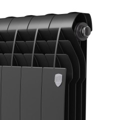 Радиатор биметаллический Royal Thermo Biliner 500 - 10 секций Noir Sable с боковым подключением
