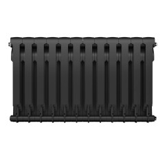 Радиатор биметаллический Royal Thermo Biliner 500 - 12 секций Noir Sable с боковым подключением