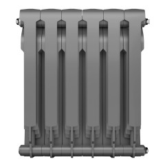 Радиатор биметаллический Royal Thermo Biliner 500 - 6 секций Silver Satin с боковым подключением
