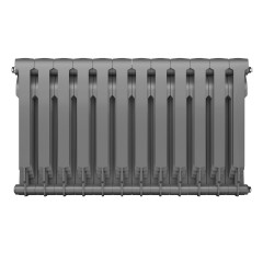 Радиатор биметаллический Royal Thermo Biliner 500 - 12 секций Silver Satin с боковым подключением