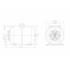 Расширительный бак, гидроаккумулятор ГПк 24 Джилекс, 7027