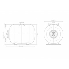 Расширительный бак, гидроаккумулятор ГПк 50 Джилекс, 7058