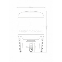 Расширительный бак, гидроаккумулятор В 80 Джилекс, 7081