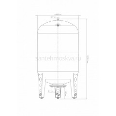 Расширительный бак, гидроаккумулятор ВПк 300 Джилекс, 7155