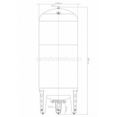 Расширительный бак, гидроаккумулятор ВПк 500 Джилекс, 7156