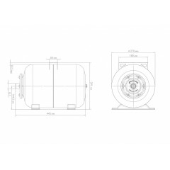 Расширительный бак, гидроаккумулятор Г 24 Джилекс, 7021