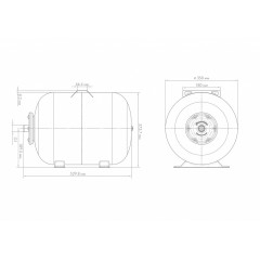 Расширительный бак, гидроаккумулятор Г 50 Джилекс, 7050