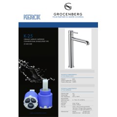 Смеситель для раковины высокий Grocenberg GB3029CR хром