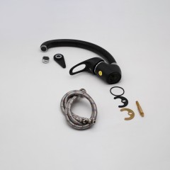 Смеситель для кухни, высокий Ganzer GZ08023-1С, черный