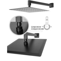 Душевая система Grocenberg GB5008 чёрный матовый