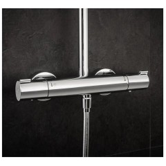 Душевая стойка Hansgrohe Crometta Е 240 1jet Showerpipe 27271000 с термостатом