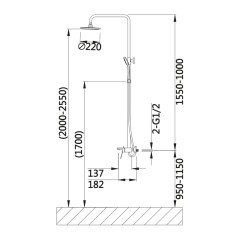 Душевая система VIEIR V053562