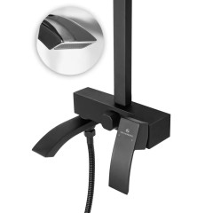 Душевая система Grocenberg GB7007-1 черный матовый