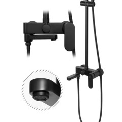 Душевая система Grocenberg GB7011 черный матовый