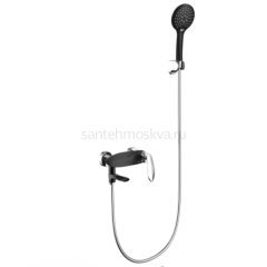Смеситель для ванны и душа Grocenberg GB8001 черный хром