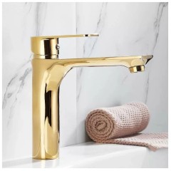 Смеситель для раковины Grocenberg GB2009 золото