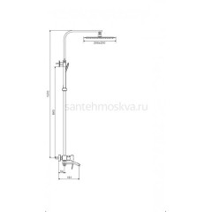 Душевая система Grocenberg GB7007-1 графит