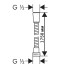 Шланг для душа Ganzer раздвижной GZ 60175-Е, золото