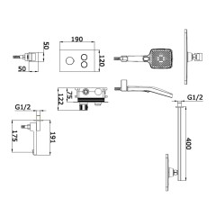 Душевая система VIEIR V25006-3