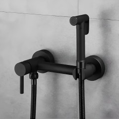 Смеситель для биде (комплект) Ganzer GZ 12202-C Set, черный