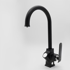 Смеситель для кухни с подключением к фильтру Ganzer GZ26025-C, черный