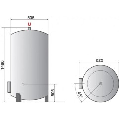 Водонагреватель электрический накопительный Ariston ARI 200 VERT 530 THER MO SF, 3000318