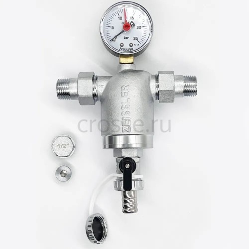 Фильтр Zeissler 100 мкм, с манометром, ZSf.302.0104N 1/2 НР