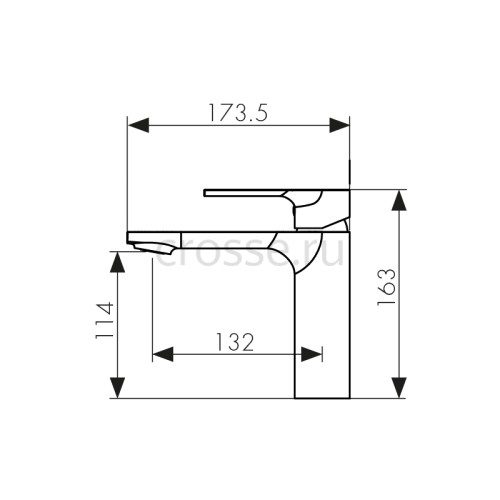 Смеситель KAISER Linear для раковины 59011