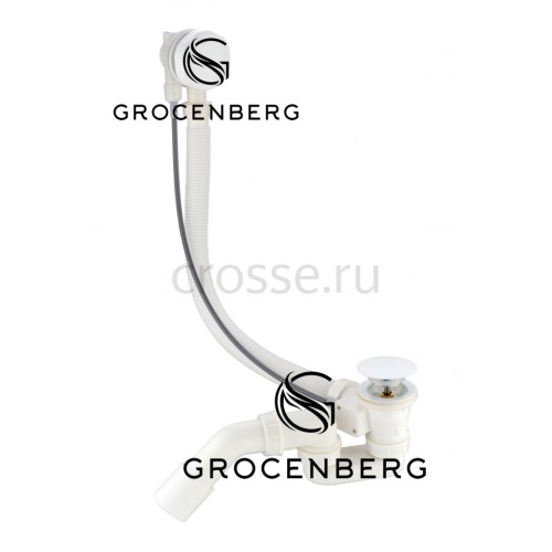 Полуавтоматический сливы-перелив для ванны Grocenberg GB240 Белый