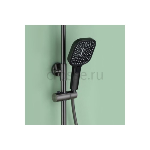 Ares Душевая стойка со смесителем ALS-615-11 Оружейная сталь