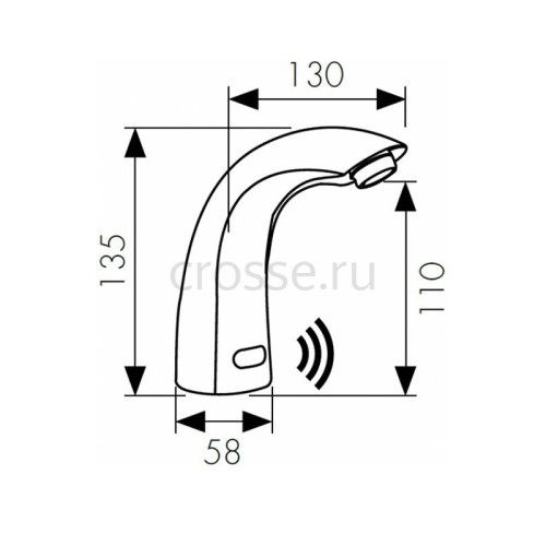 Смеситель KAISER Sensor для раковины 38411