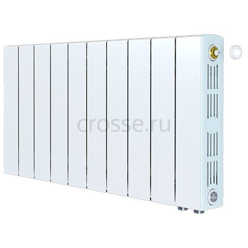 Радиатор биметаллический 500 Ventil VR - 10 секций c нижним правым подключением R-SU-500-10-VR