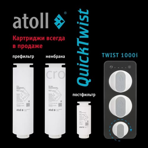 Мембрана обратноосмотическая atoll TWIST RO-1000 (для TWIST 1000i)