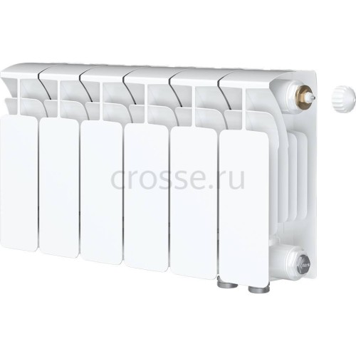 Радиатор биметаллический Base 200 Ventil VR - 6 секций c нижним правым подключением