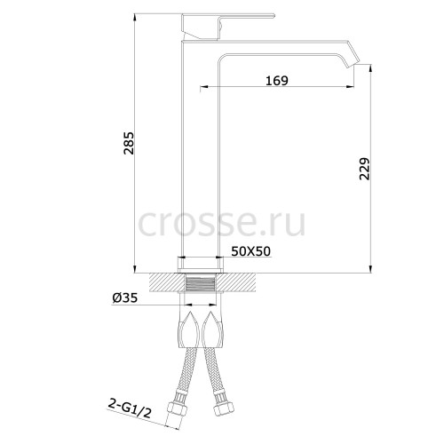 Смеситель для раковины VIEIR V443512S