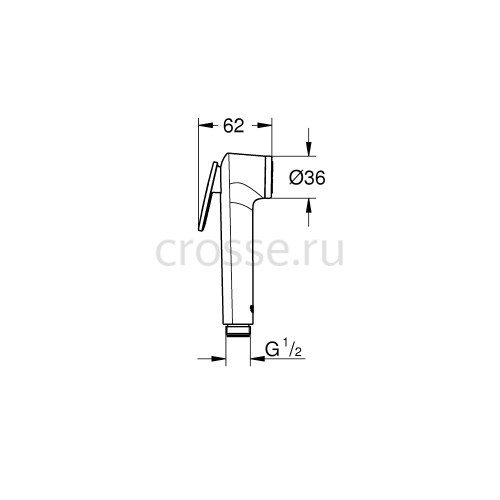 Гигиенический душ комплект GROHE BauClassic 124434