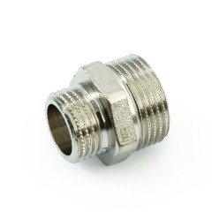 Ниппель НН переходной 1/2 x 3/8 никелированный Италия SFT-0004-001238