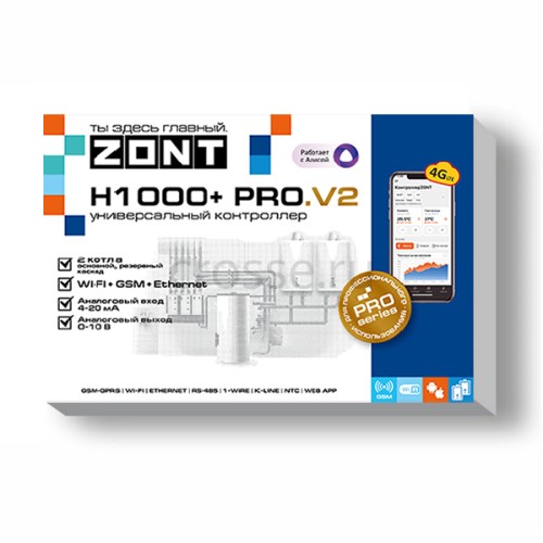 Контроллер ZONT H1000+ PRO.V2 универсальный (ML00006584)