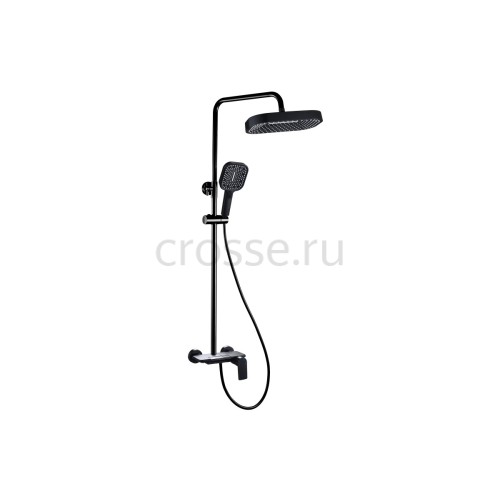 Ares Душевая стойка со смесителем ALS-615-10 Черная