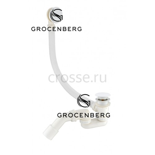 Автоматический сливы-перелив для ванны Grocenberg GB230W Белый
