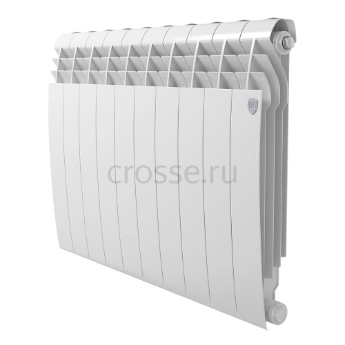 Радиатор биметаллический Royal Thermo Biliner 350 - 10 секций, Bianco Traffico с боковым подключением