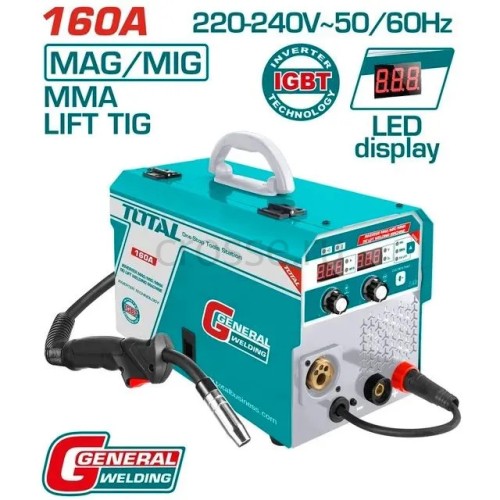 Инверторный сварочный аппарат 160A MMA TOTAL TW216028