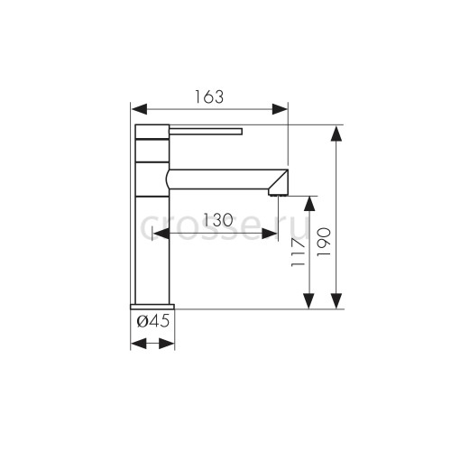 43011-2 Смеситель KAISER Vita для раковины