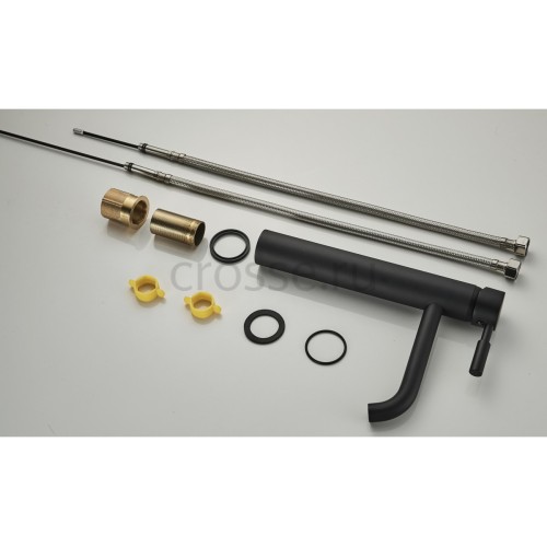 Sona Чёрный. Смеситель для раковины высокий TVZ-0906