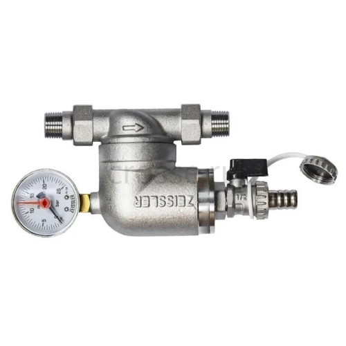 Фильтр Zeissler 100 мкм, с манометром, ZSf.303.0104N 1/2 НР