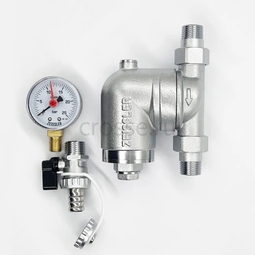 Фильтр Zeissler 100 мкм, с манометром, ZSf.303.0104N 1/2 НР