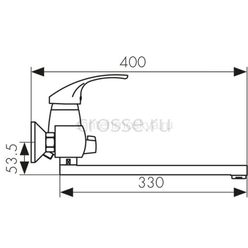 Смеситель KAISER Classic 16055B для ванны