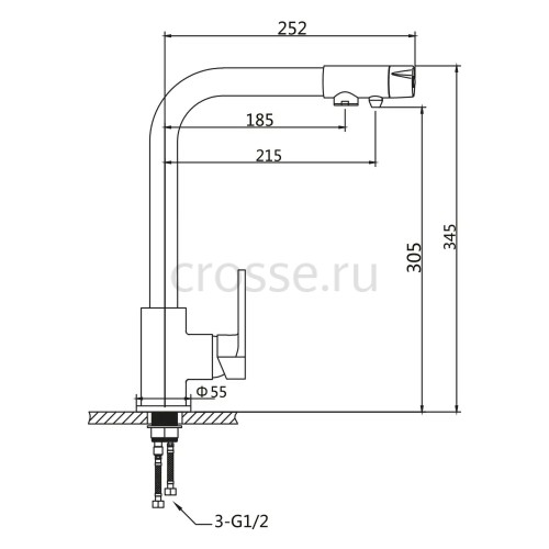 Смеситель для раковины VIEIR V15008C1